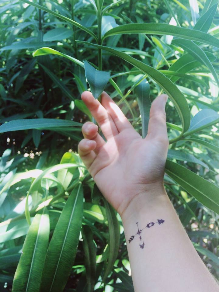 tatouage temporaire flèches
